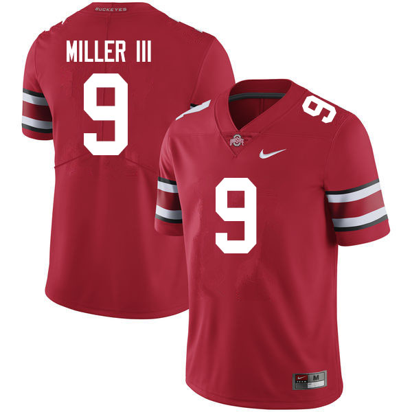 Ohio State Buckeyes #9 Jack Miller III College Football Jerseys Sale-Scarlet